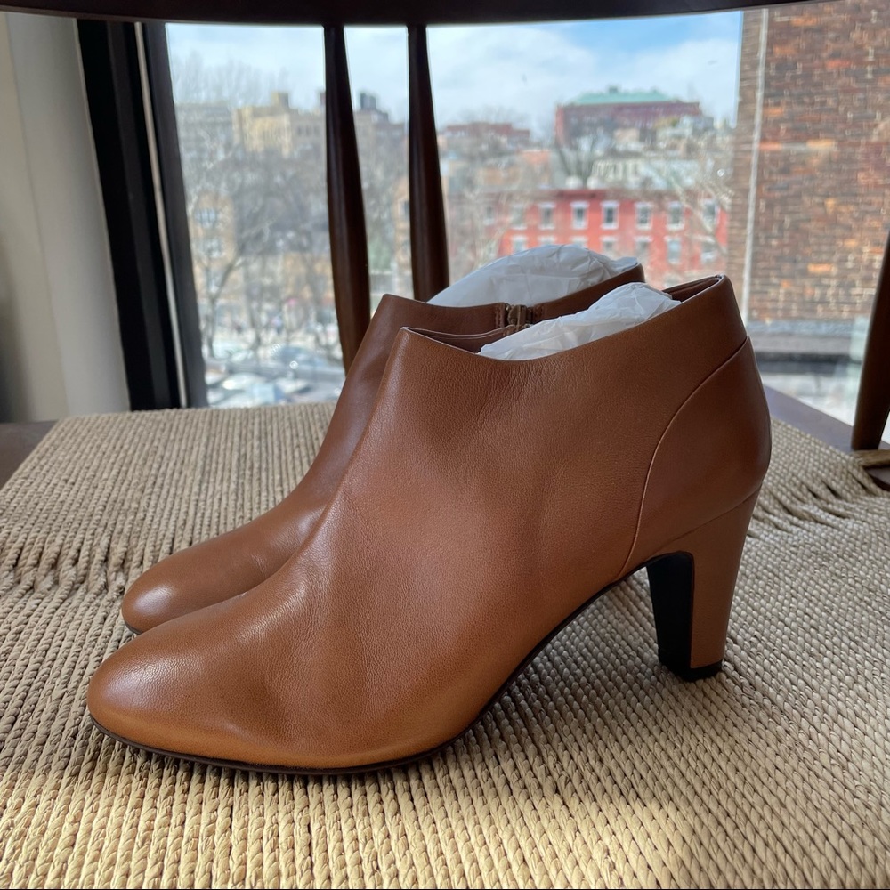 J. Crew 3” Saddle Brown Ankle Bootie in Size 9.5